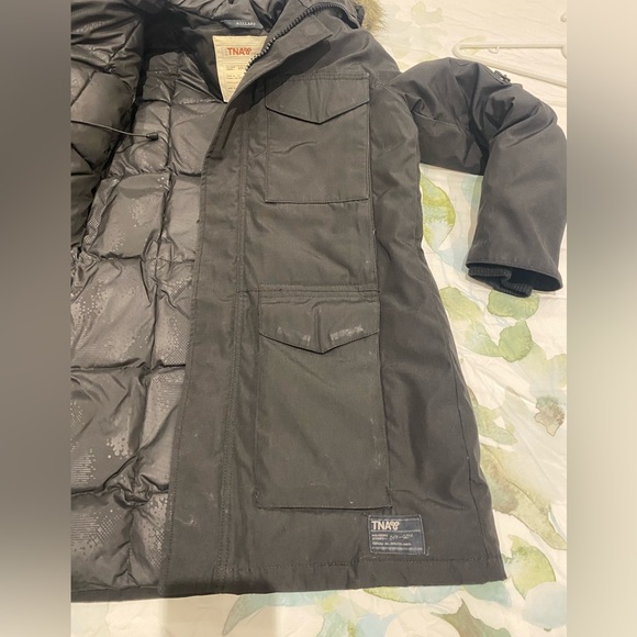 Xs black tna winter coat with hood - Picture 8 of 10